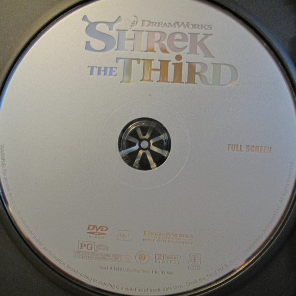 Shrek the Third DVD and Case - Full Screen Sedition - Picture 4 of 5